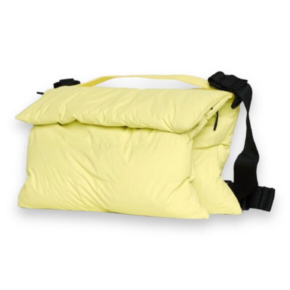 RAINS Bag Mens Yellow Waterproof Puffer Crossbody Gorpcore Bright Sporty Spring - Picture 2 of 11